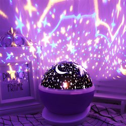 M003D   M004D   LAMPKA NOCNA PROJEKTOR GWIAZD NIEBA OBROTOWA 2w1 - D005-1 różowa