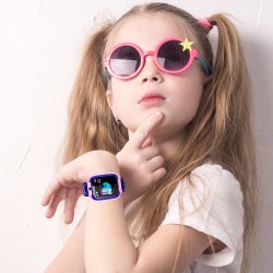 M002E   SMARTWATCH DLA DZIECI ZEGAREK GPS LOKALIZATOR SOS - różowy E044-1
