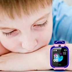 M002E   SMARTWATCH DLA DZIECI ZEGAREK GPS LOKALIZATOR SOS - różowy E044-1