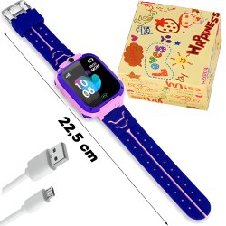 M002E   SMARTWATCH DLA DZIECI ZEGAREK GPS LOKALIZATOR SOS - różowy E044-1