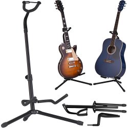 M030B (ALEJA1) Z019B  STOJAK GITAROWY STATYW NA GITARĘ WIESZAK UCHWYT DO GITARY BLOKADA REGULACJA - O040