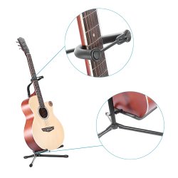 M030B (ALEJA1) Z019B  STOJAK GITAROWY STATYW NA GITARĘ WIESZAK UCHWYT DO GITARY BLOKADA REGULACJA - O040