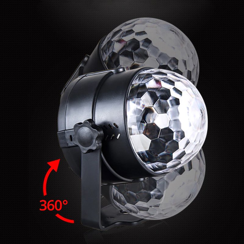 M003D   KULA DISCO DYSKOTEKOWA PROJEKTOR LED RGB + PILOT -E113