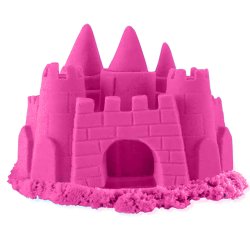 M002E   PIASEK KINETYCZNY 1KG PIASKOLINA 5 KOLORÓW MAGICZNY- D008 Różowy