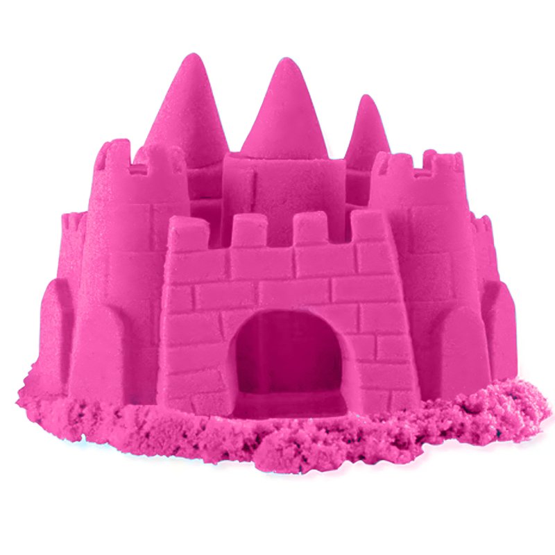 M002E   PIASEK KINETYCZNY 1KG PIASKOLINA 5 KOLORÓW MAGICZNY- D008 Różowy