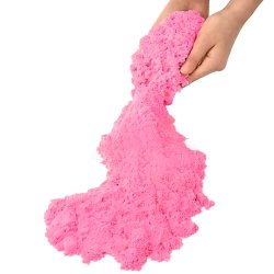 M002E   PIASEK KINETYCZNY 1KG PIASKOLINA 5 KOLORÓW MAGICZNY- D008 Różowy
