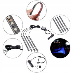 N259  OŚWIETLENIE 12 LED DO SAMOCHODU AUTA LISTWA TAŚMA -M005