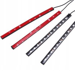 N259  OŚWIETLENIE 12 LED DO SAMOCHODU AUTA LISTWA TAŚMA -M005