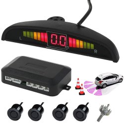 M002E   4 CZUJNIKI PARKOWANIA COFANIA LED LCD PRZÓD TYŁ -M004