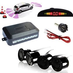 M002E   4 CZUJNIKI PARKOWANIA COFANIA LED LCD PRZÓD TYŁ -M004