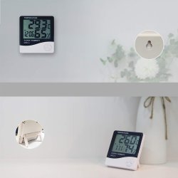 M002D    TERMOMETR HIGROMETR ELEKTRONICZNY SONDA STACJA -E029
