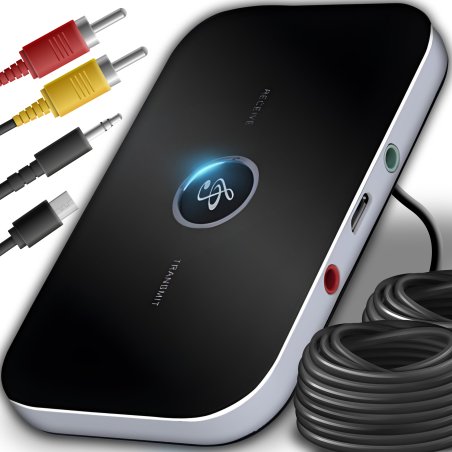 M003F   TRANSMITER BLUETOOTH ADAPTER ODBIORNIK + NADAJNIK prostokątny z nutką E062
