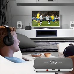 M003F   TRANSMITER BLUETOOTH ADAPTER ODBIORNIK + NADAJNIK prostokątny z nutką E062