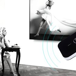 M003F   TRANSMITER BLUETOOTH ADAPTER ODBIORNIK + NADAJNIK prostokątny z nutką E062