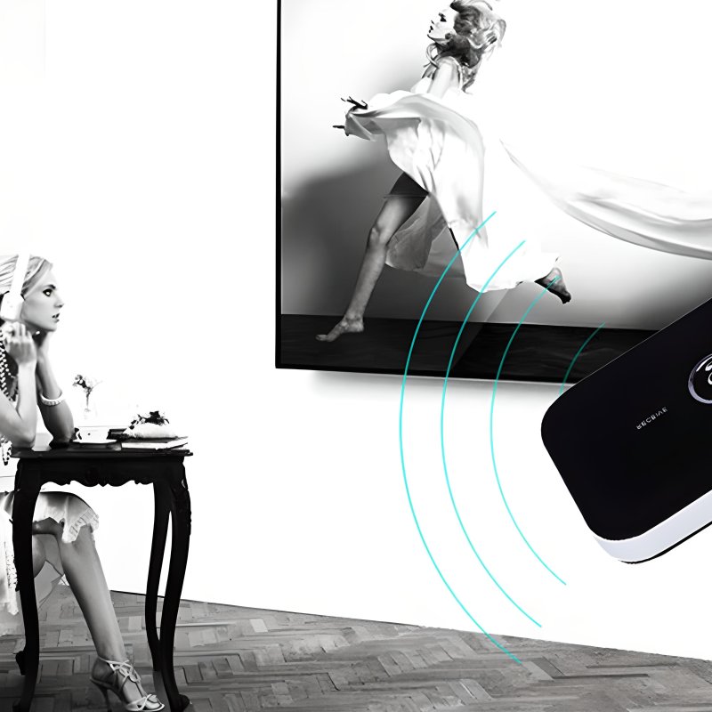 M003F   TRANSMITER BLUETOOTH ADAPTER ODBIORNIK + NADAJNIK prostokątny z nutką E062