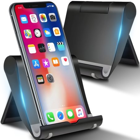 M000    PODSTAWKA POD TELEFON TABLET UCHWYT STOJAK - czarne E003