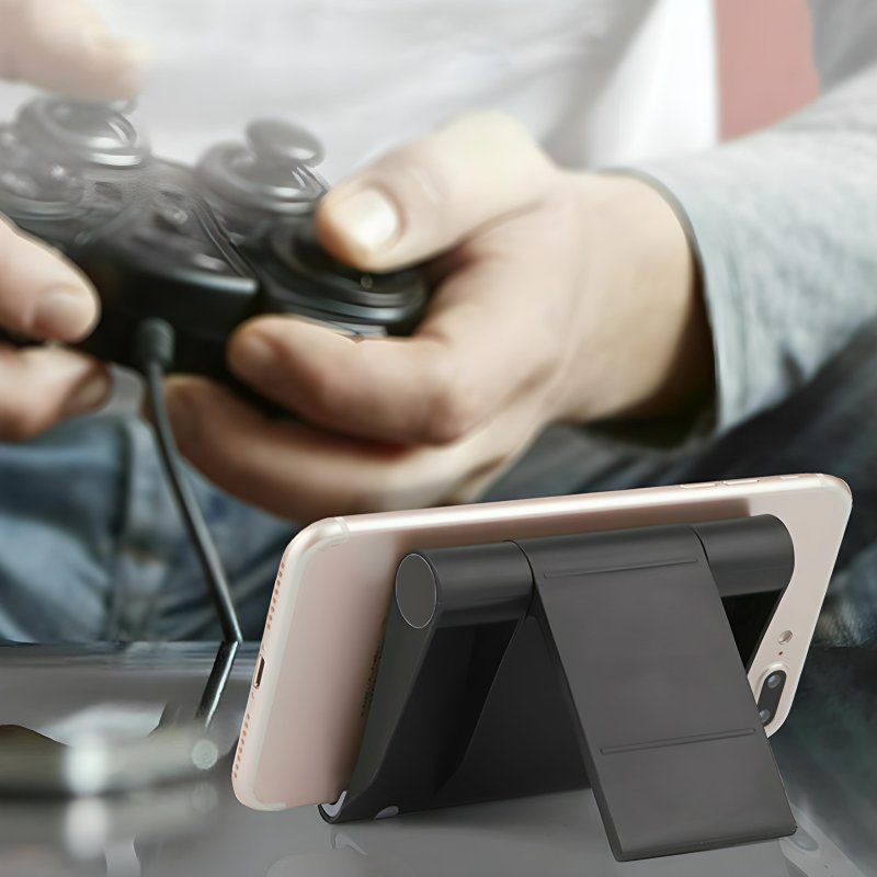 M000    PODSTAWKA POD TELEFON TABLET UCHWYT STOJAK - czarne E003
