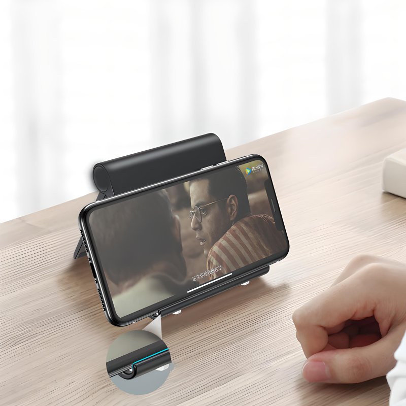M000    PODSTAWKA POD TELEFON TABLET UCHWYT STOJAK - czarne E003