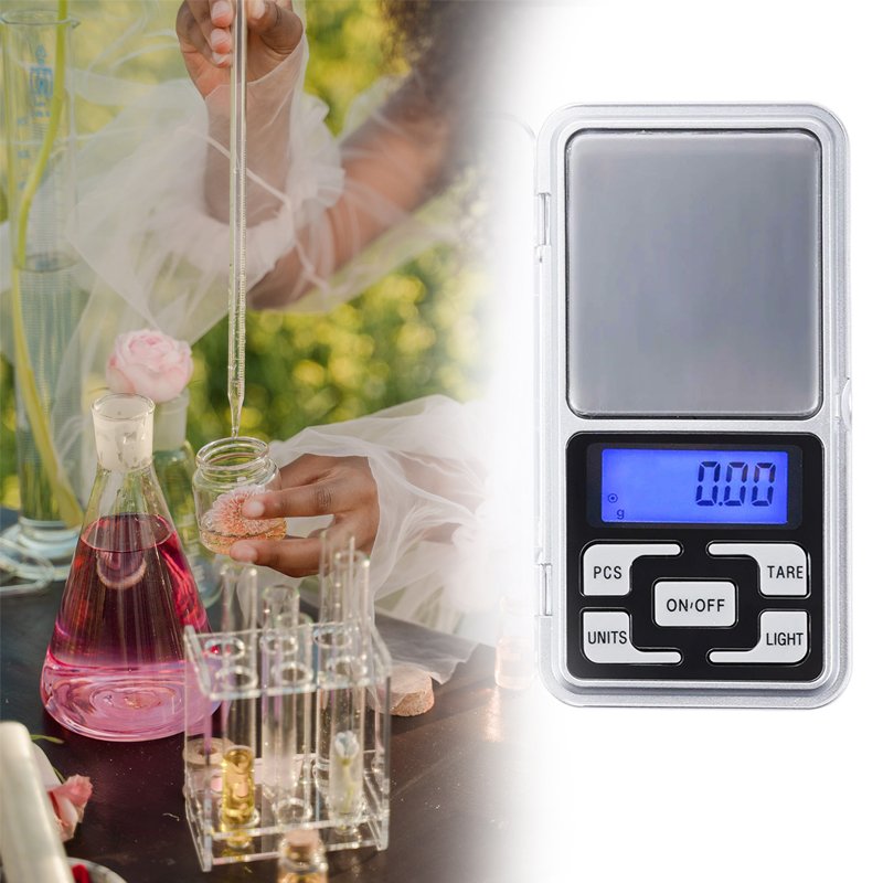 N164 WAGA JUBILERSKA ELEKTRONICZNA 200g/0,01g NA BATERIE mała kieszonkowa E056