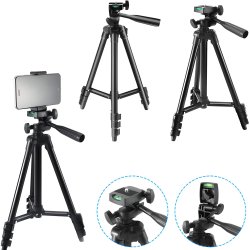 M021E/F  (Aleja1) M048A Z015B/C STATYW 4w1 TRIPOD 103cm PILOT UCHWYT NA TELEFON -E085 (❗❗❗UWAGA MAŁY CZARNY❗❗❗)
