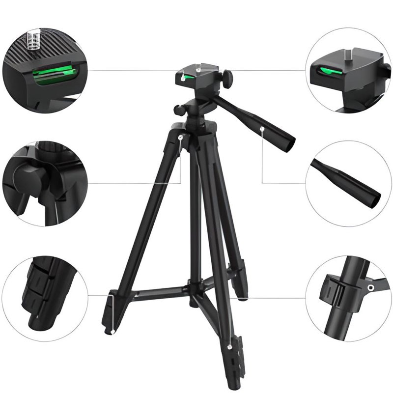 M021E/F  (Aleja1) M048A Z015B/C STATYW 4w1 TRIPOD 103cm PILOT UCHWYT NA TELEFON -E085 (❗❗❗UWAGA MAŁY CZARNY❗❗❗)