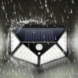 M003C   LAMPA SOLARNA 100LED Z CZUJNIKIEM RUCHU I ZMIERZCHU HALOGEN -E137