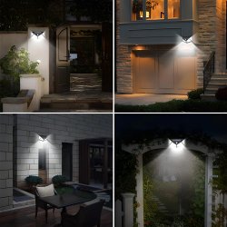 M003C   LAMPA SOLARNA 100LED Z CZUJNIKIEM RUCHU I ZMIERZCHU HALOGEN -E137