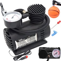 M003C   KOMPRESOR SAMOCHODOWY SPRĘŻARKA POMPKA 300 PSI 12V -E080 mały czarny
