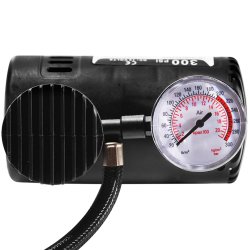 M003C   KOMPRESOR SAMOCHODOWY SPRĘŻARKA POMPKA 300 PSI 12V -E080 mały czarny