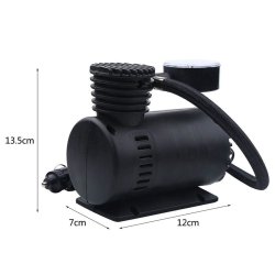 M003C   KOMPRESOR SAMOCHODOWY SPRĘŻARKA POMPKA 300 PSI 12V -E080 mały czarny