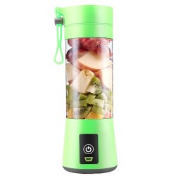 N340 BLENDER MIKSER TURYSTYCZNY USB BEZPRZEWODOWY 380ML -E155 zielony