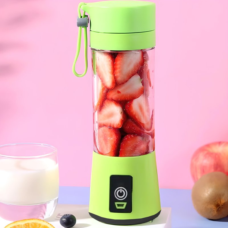 N340 BLENDER MIKSER TURYSTYCZNY USB BEZPRZEWODOWY 380ML -E155 zielony