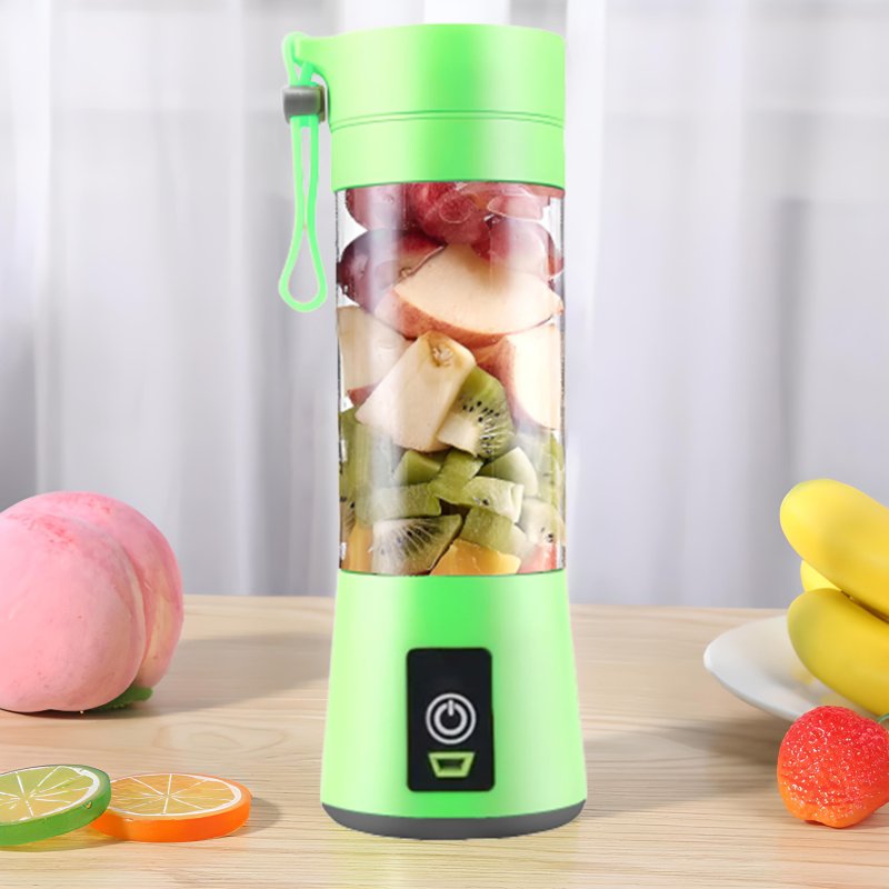 N340 BLENDER MIKSER TURYSTYCZNY USB BEZPRZEWODOWY 380ML -E155 zielony