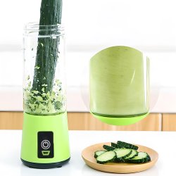 N340 BLENDER MIKSER TURYSTYCZNY USB BEZPRZEWODOWY 380ML -E155 zielony