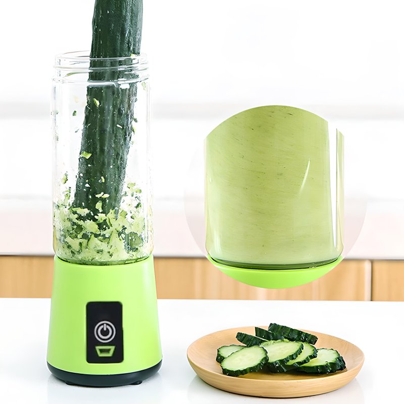 N340 BLENDER MIKSER TURYSTYCZNY USB BEZPRZEWODOWY 380ML -E155 zielony