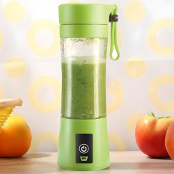 N340 BLENDER MIKSER TURYSTYCZNY USB BEZPRZEWODOWY 380ML -E155 zielony