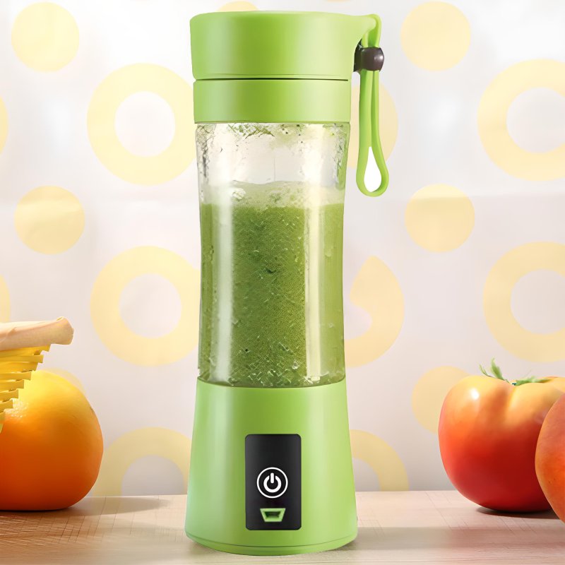 N340 BLENDER MIKSER TURYSTYCZNY USB BEZPRZEWODOWY 380ML -E155 zielony