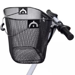 M004C     DUŻY KOSZ NA ROWER METALOWY KOSZYK ROWEROWY CLICK S060 (❗❗❗DOKŁADAĆ RĄCZKĘ I MOCOWANIA W WORKU❗❗❗)