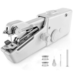 M003C   MINI MASZYNA RĘCZNA DO SZYCIA BATERIE IGŁA 3x NICI E138