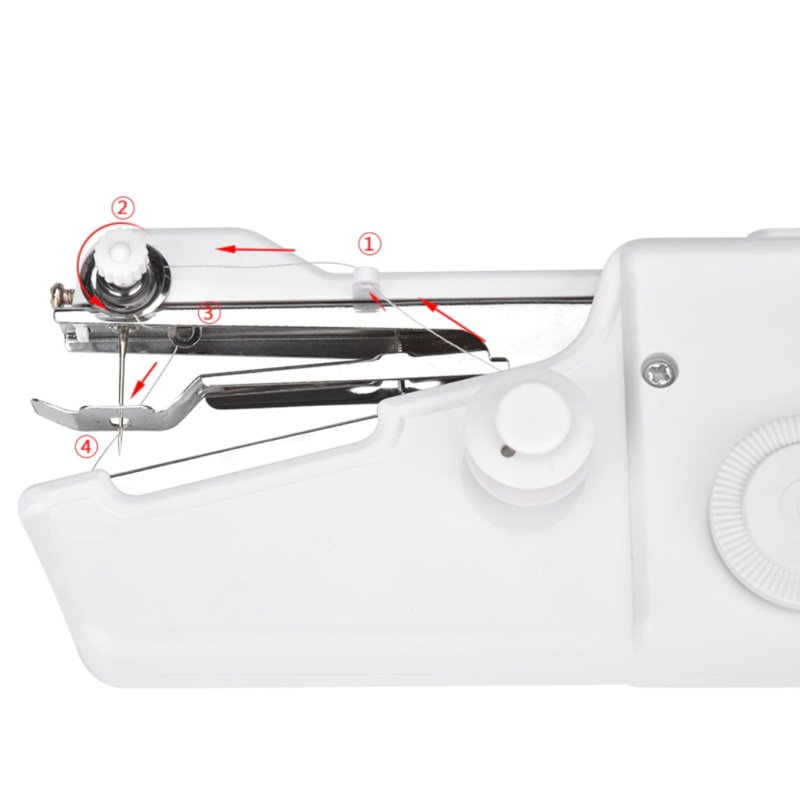 M003C   MINI MASZYNA RĘCZNA DO SZYCIA BATERIE IGŁA 3x NICI E138
