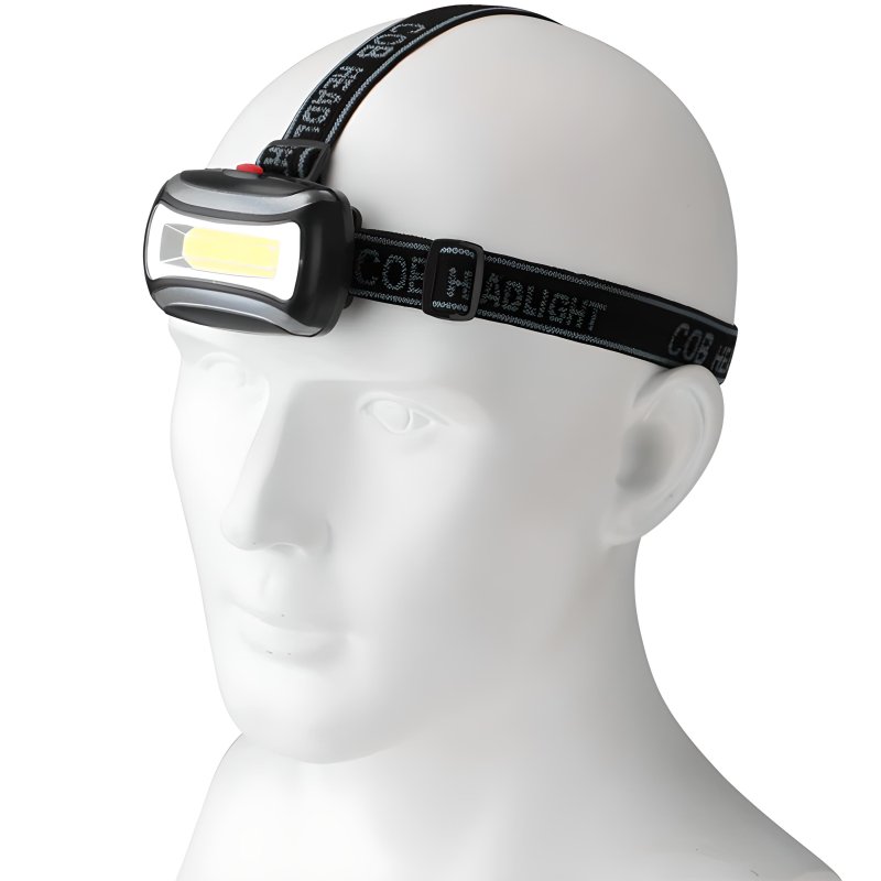 M002D LATARKA CZOŁOWA LED CZOŁÓWKA LAMPKA LEDOWA COB -mała E052 ❗❗❗UWAGA 60 szt w kartoniku ❗❗❗