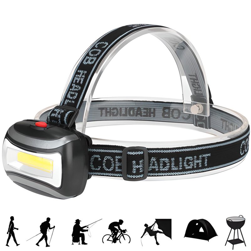 M002D LATARKA CZOŁOWA LED CZOŁÓWKA LAMPKA LEDOWA COB -mała E052 ❗❗❗UWAGA 60 szt w kartoniku ❗❗❗