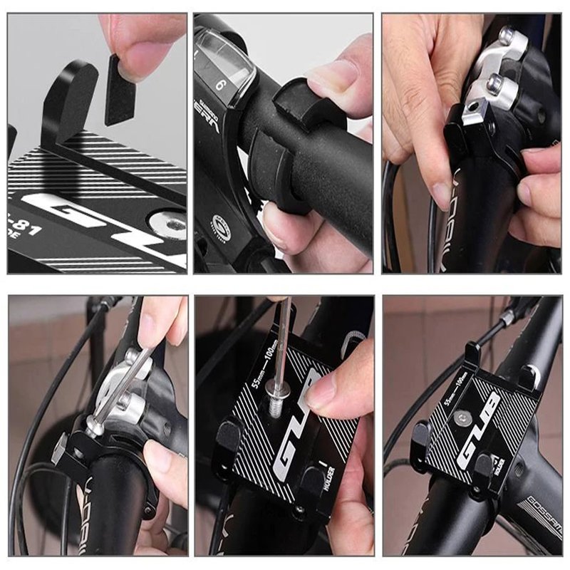 M000   UCHWYT TELEFONU ROWEROWY MOTOCYKLOWY GUB ALUMINIUM -S051