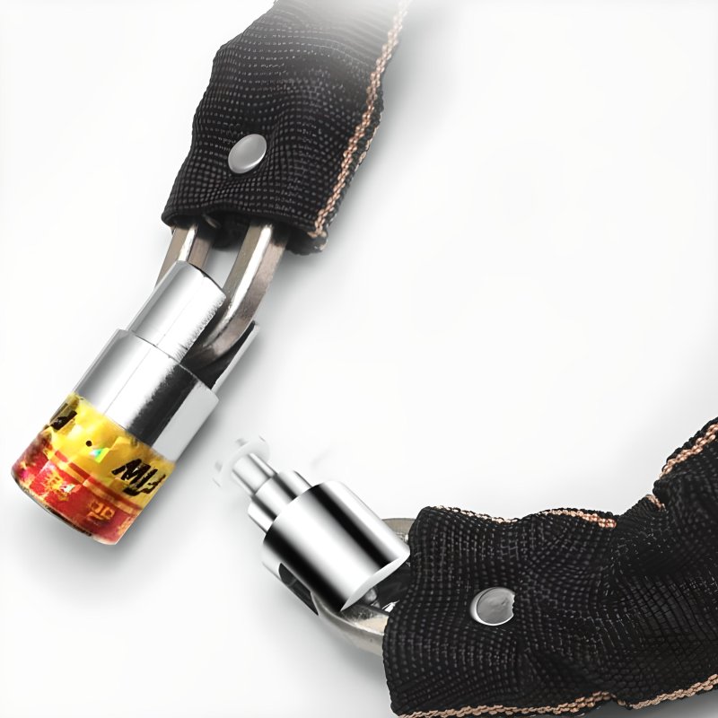 N345  ŁAŃCUCH BLOKADA ROWEROWA NA ROWER MOTOR ZAPIĘCIE -S057