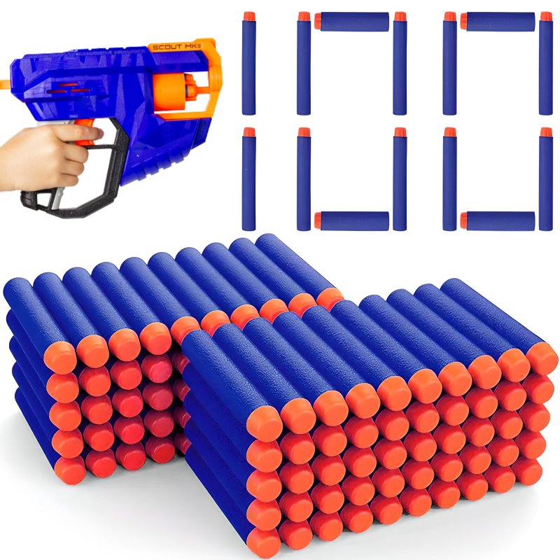 M002E  100 SZTUK STRZAŁEK DO WYRZUTNI NERF N-STRIKE NABÓJ -D016