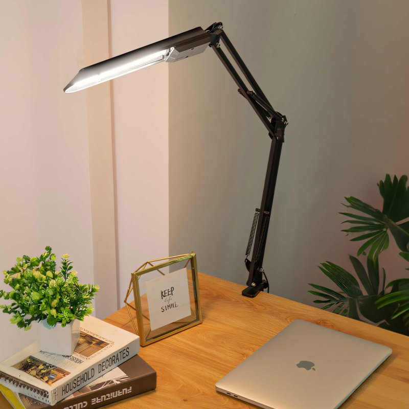 M005C LAMPKA BIURKOWA SZKOLNA LAMPA NOCNA KREŚLARSKA LED z płaskim kloszem E143