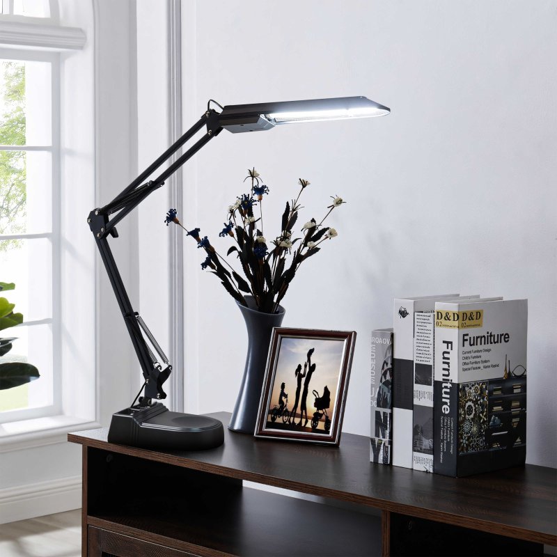 M005C LAMPKA BIURKOWA SZKOLNA LAMPA NOCNA KREŚLARSKA LED z płaskim kloszem E143