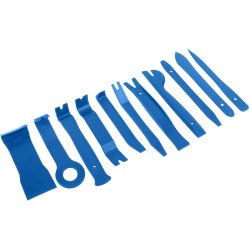 M005B   ŚCIĄGACZE OTWIERAKI DŹWIGNIE DO TAPICERKI KLUCZE 11 el niebieskie M042