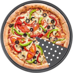 M003E   BLACHA FORMA DO PIECZENIA PIZZY TARTY BLASZKA 31,5 CM -O150