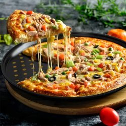 M003E   BLACHA FORMA DO PIECZENIA PIZZY TARTY BLASZKA 31,5 CM -O150